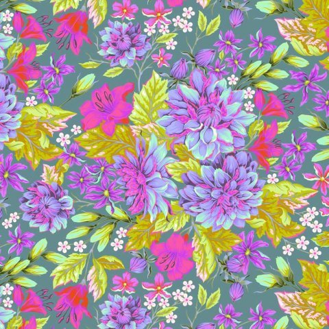 Tula Pink Untamed Nova Hello Dahlia patchworkstof 307 Tula Pink Untamed Nova Hello Dahlia patchworkstof 307