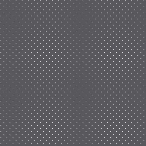 Tula Pink patchworkstof med sm� m�rkegr� prikker p� en m�rkegr� baggrund