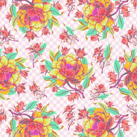 Tula Pink Untamed Lunar Peony for your Thoughts patchworkstof 320 Tula Pink Untamed Lunar Peony for your Thoughts patchworkstof 320