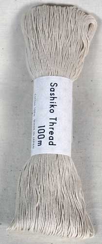 Fin beige sashiko trd fra Olympus Threads i 100 meters lngde