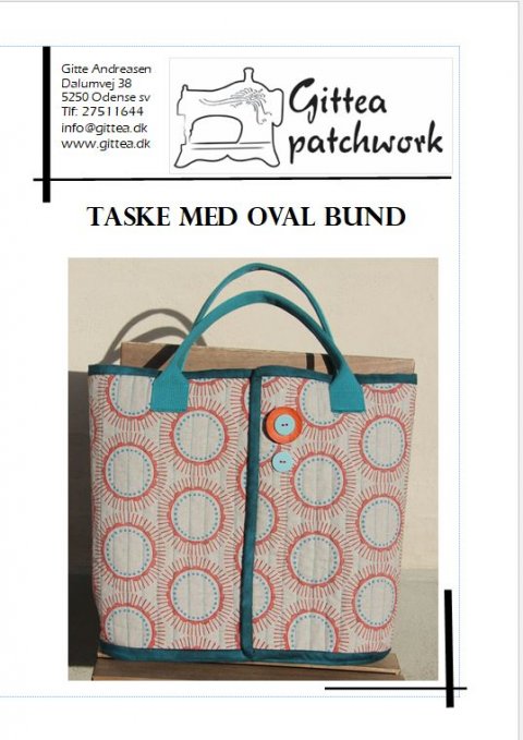 Taske med oval bund