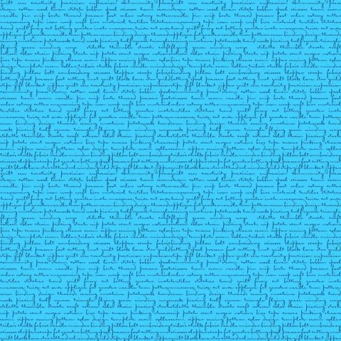 Alison Glass Scrawl Quilty Words Blue Howelite